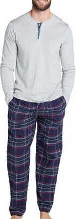 Jockey Pants Flannel Marin Rutig bomull Medium Herr