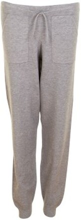 Missya Lazy Rib Pant Grå Medium Dam