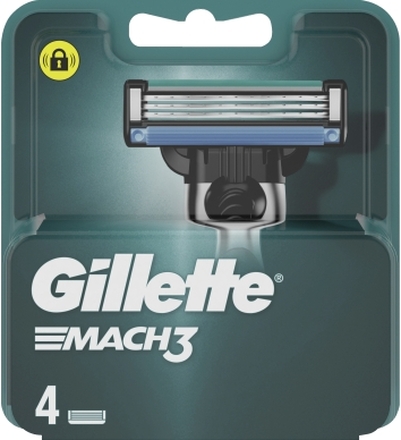 Gillette Gillette Mach3 Rakblad, 4-pack 7702018264230 Replace: N/A