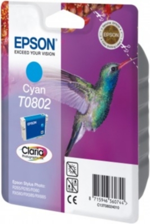 Epson T0802 Bläckpatron Cyan