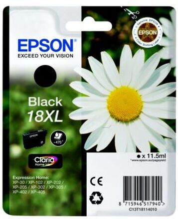 Epson Epson 18XL Blækpatron sort