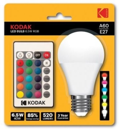 Kodak Kodak LED A60 E27 520lm RGB 6.5W