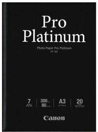 Canon Valokuvapaperi Pro Platinum A3 20 arkkia 300g (PT-101)