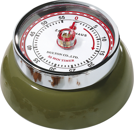 Zassenhaus - Retro Collection timer med magnet olivengrønn