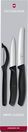 Victorinox - Swiss Classic grønnsaksknivsett 3 deler svart