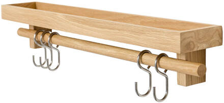 Wirew - Cook House hylle med stang 61 cm eik