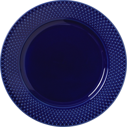Lyngby Porcelain - Rhombe Color lunsjtallerken 23 cm mørk blå