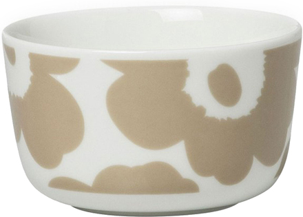 Marimekko - Oiva Unikko skål 25 cl beige/hvit