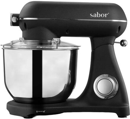 Sabor - Ultimate kjøkkenmaskin 6,5L med kobling svart matt/frostet