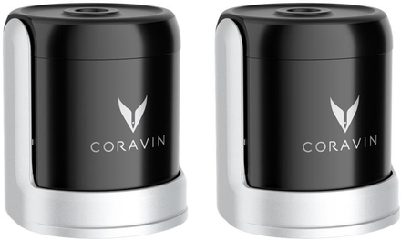 Coravin - Forsegler til champagneflaske 2 stk svart
