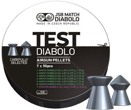 JSB Match Diabolo, Test Pistol 4,49, 4,50, 4,51mm