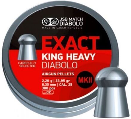 JSB Exact King Heavy MKII, 6,35mm - 2,200g - 300st