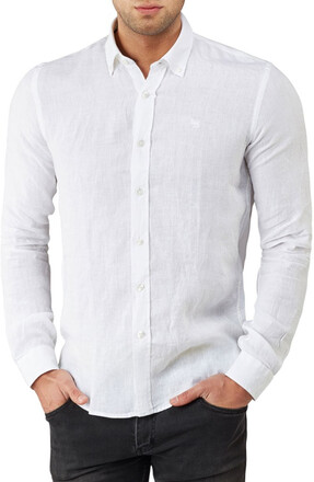 Linston Linen Shirt White (M)