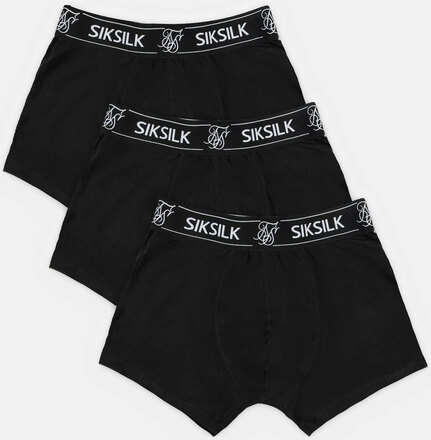 Sik Silk Boxers 3 Pack Svart (M)
