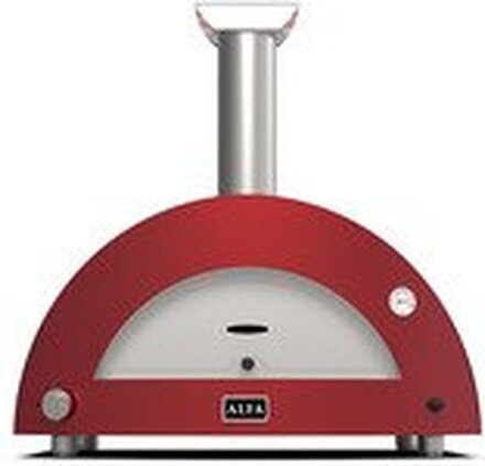 Alfa Forni Moderno 3 Pizze Hybrid rød