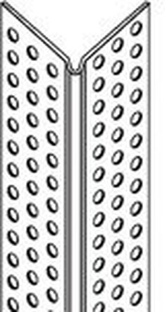 Hjørneskinner PVC. Spartelnæse 250cm - 100 stk