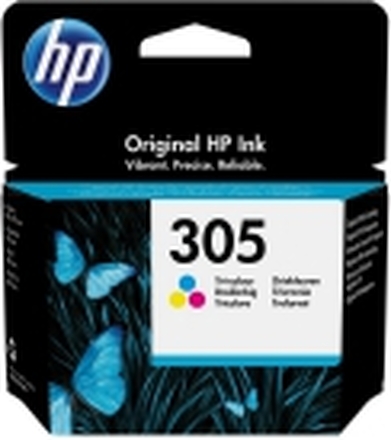 HP 305 - 4.48 ml - farge (cyan, magenta, gul) - original - blekkpatron - for Deskjet 23XX, 27XX, 28XX, 41XX, 42XX DeskJet Plus 41XX ENVY 60XX, 64XX ENVY Pro 64XX