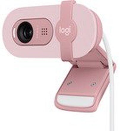 Logitech® | BRIO 100 - Webkamera - Full HD - 1920 x 1080 - innbygget mikrofon - USB-C - Rose