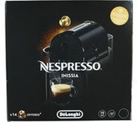 De'Longhi Nespresso Inissia EN 80.B - Kaffemaskine - 19 bar - sort