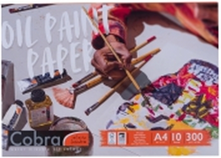 Cobra Oil colour paper block | 29.7 x 21 cm (A4), 300 g, 10 sheets