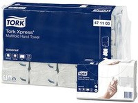 Håndklædeark Tork Universal H2 Z-Fold 2-lag L23.4xB21.3xD7.8cm Genbrug Natur,20 pk x 190 stk/krt