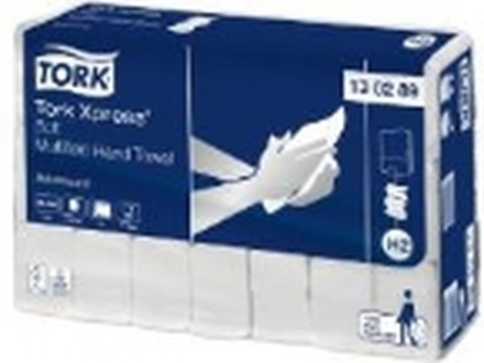 Håndklædeark Tork H2 Xpress Soft Multifold Advanced 2-lags hvid - (21 pakker x 180 ark)