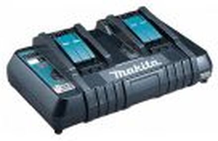 Makita DC18RD - Batterilader - 2 x batterier lader - for Makita DCS553, DGA514, DGA901, DHP453, DHP482, DHS630, DLW140, DLX3179, DML815 LXT DBN500