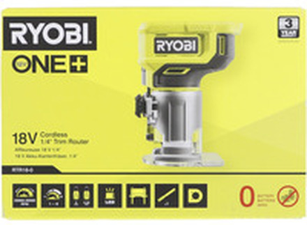 Ryobi RTR18-0 ONE+ 18V Overfræser S-o