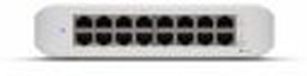 Ubiquiti UniFi Switch Lite USW-Lite-16-POE - Switch - Styrt - 16 x 10/100/1000 (8 PoE+) - stasjonær, veggmonterbar - PoE+ (45 W)