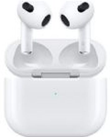 Apple AirPods - 3. generasjon - ekte trådløse øretelefoner med mikrofon. - øretupp - Bluetooth - hvit | Lightning ladeveske