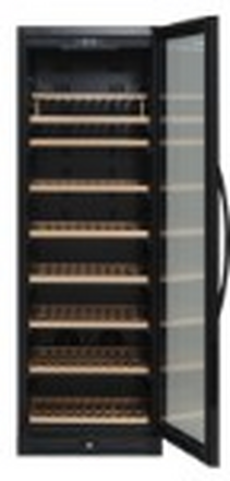 Scandomestic SV 111 B Premium Collection - Vinkjøleskap - 1 sone - bredde: 59,5 cm - dybde: 72,5 cm - høyde: 176,4 cm - 426 liter - svart - Opptil 126 flasker