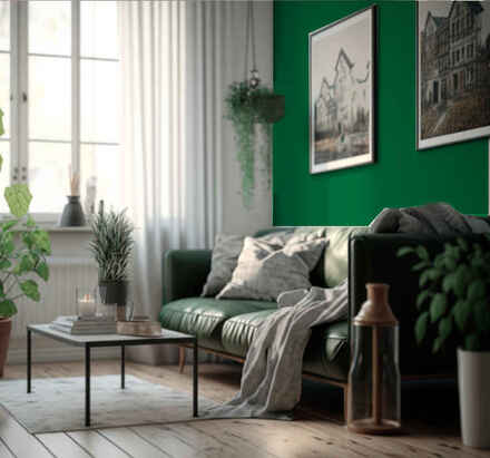 Groen behang Behang groen