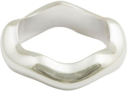 Syster P Ring Bolded Wavy Silver 16mm