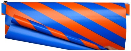Fantasiklubben Presentpapper 66cm x 10m Little Twister blå/orange