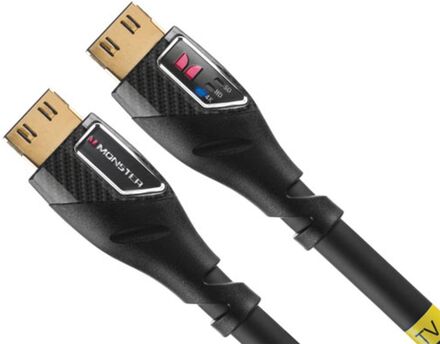 Monster: Black Platinum UHD/4K HDMI kabel met Ethernet & Performance Indicators - 10 meter