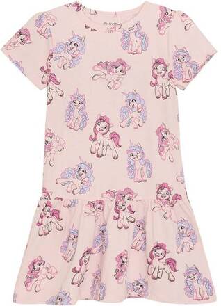 MinyMo My Little Pony kjole til småbarn, pink dogwood
