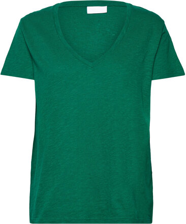 2Nd Beverly Tops T-shirts & Tops Short-sleeved Green 2NDDAY