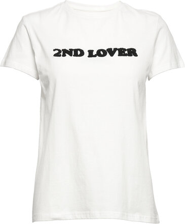 2Nd Lover Tops T-shirts & Tops Short-sleeved White 2NDDAY