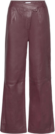 2Nd Pax - Leather Appeal Bottoms Trousers Leather Leggings-Bukser Brown 2NDDAY
