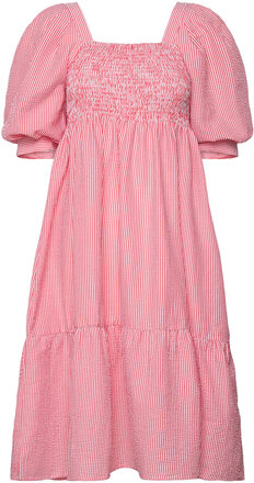 Cheri Stripe Dress Dresses Party Dresses Rød A-View*Betinget Tilbud