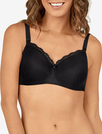 Mama,Soft Bra Black Lingerie Bras & Tops Maternity Bras Svart Abecita*Betinget Tilbud