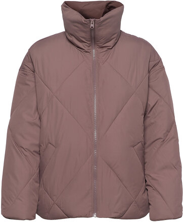 Anf Womens Outerwear Fodrad Jacka Pink Abercrombie & Fitch