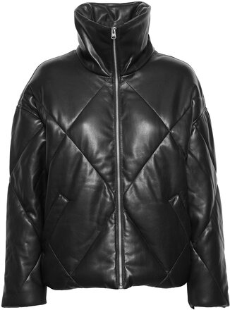 Anf Womens Outerwear Fodrad Jacka Black Abercrombie & Fitch