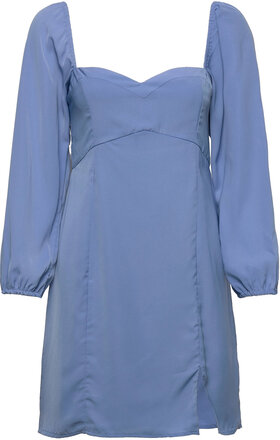 Anf Womens Dresses Kort Klänning Blue Abercrombie & Fitch