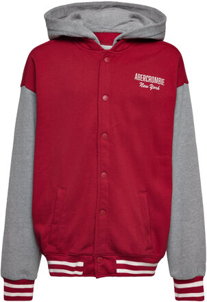 Kids Boys Sweatshirts Bomberjakke Red Abercrombie & Fitch