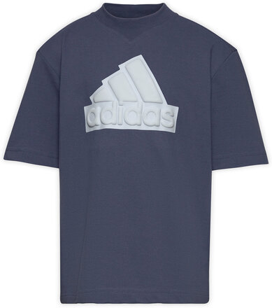 Future Icons Logo Piqué T-Shirt Tops T-shirts Short-sleeved Navy Adidas Performance