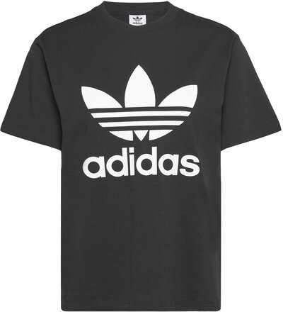 Trefoil Tee T-shirts & Tops Short-sleeved Svart Adidas Originals*Betinget Tilbud