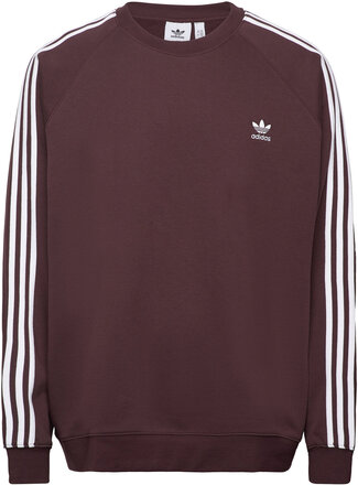 Adicolor Classics 3-Stripes Crew Sweat-shirt Genser Burgunder Adidas Originals*Betinget Tilbud