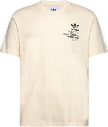 Bt Tee Ss 2 Sport T-Kortærmet Skjorte Beige Adidas Originals