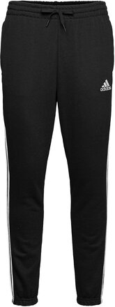 Essentials French Terry Tapered 3-Stripes Joggers Sport Sweatpants Black Adidas Sportswear